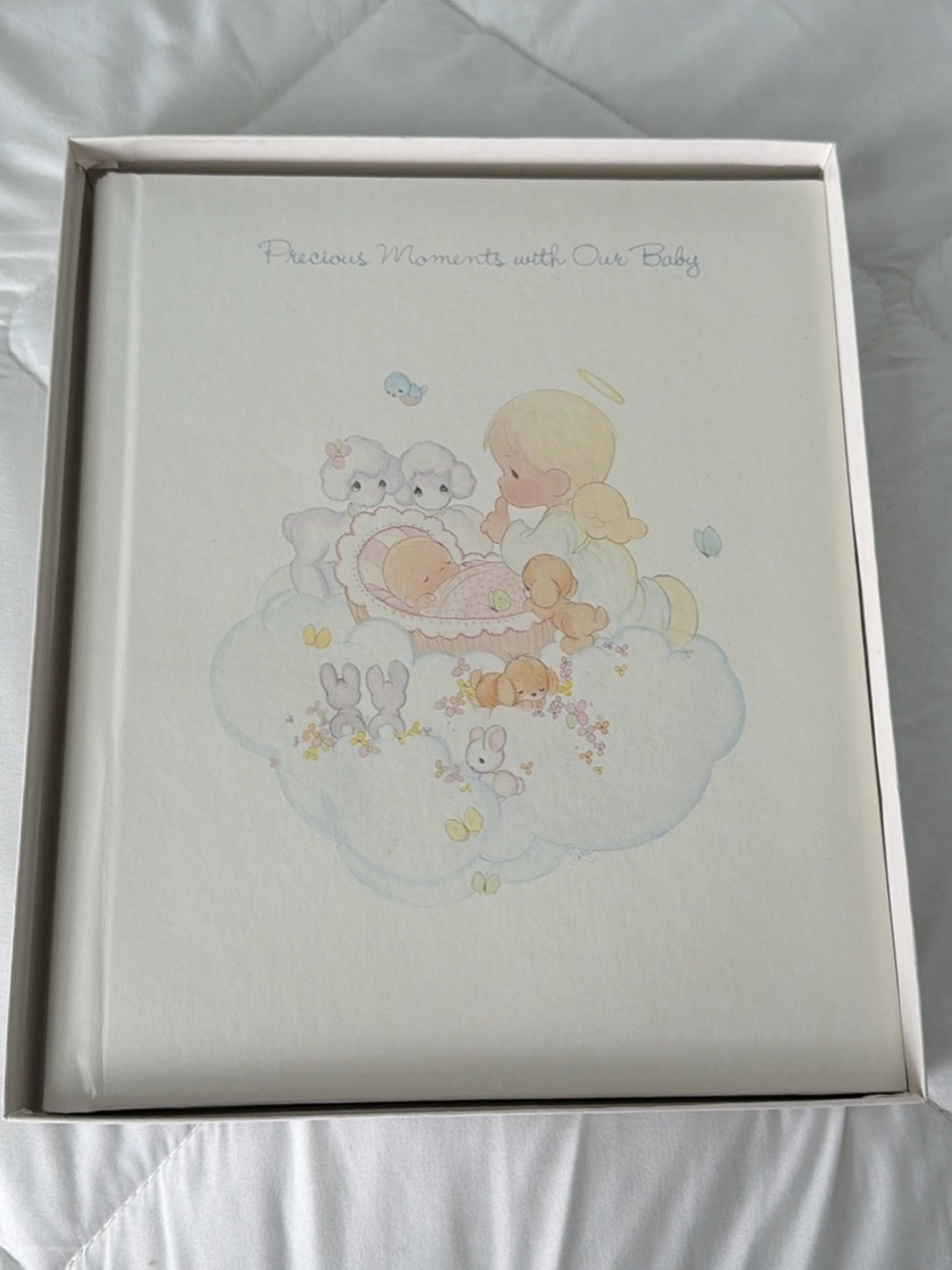 Vintage Precious Moments With Our Baby Memory Book Album in Box